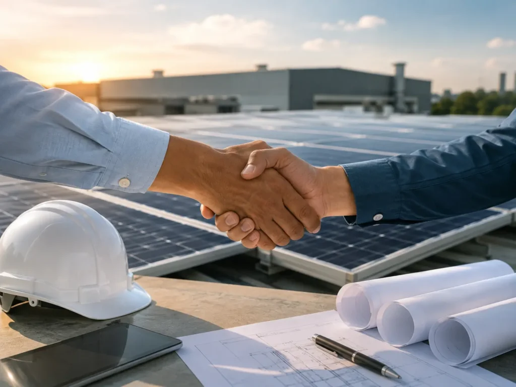 commercial-solar-contract-discussion